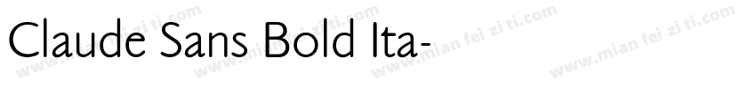 Claude Sans Bold Ita字体转换